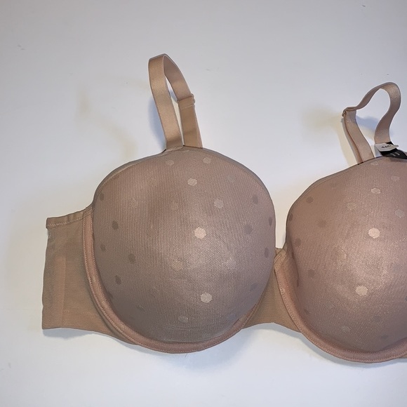 🆕 Déesse Lingerie Nude Polka Dot Bra - Women’s Size 44C / C44 - Picture 4 of 8